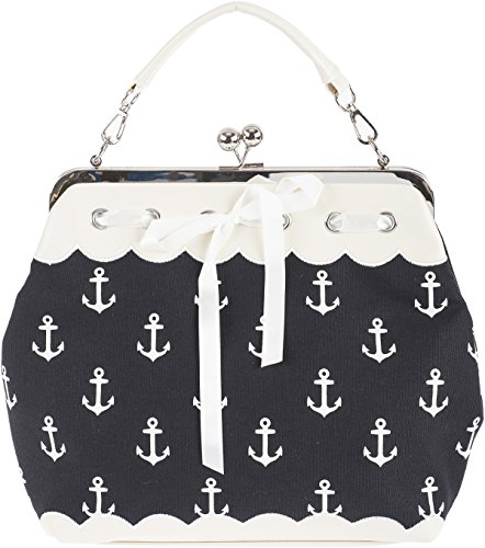 Küstenluder DALENE Sailor Anchor ANKER Kisslock Pin Up Handtasche Rockabilly