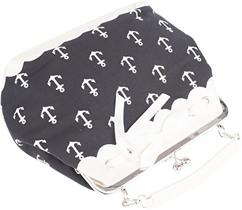 Küstenluder DALENE Sailor Anchor ANKER Kisslock Pin Up Handtasche Rockabilly - 