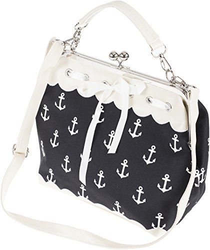 Küstenluder DALENE Sailor Anchor ANKER Kisslock Pin Up Handtasche Rockabilly - 