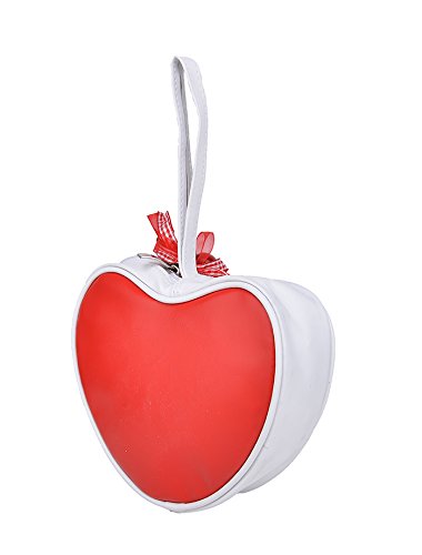 Cute KÜSTENLUDER Logo GINGHAM CHERRY Heart Bag – Rot Rockabilly KT299 - 4