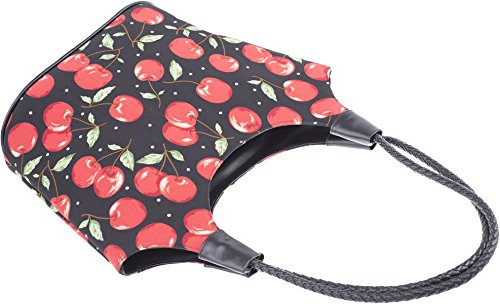 Küstenluder RIVA Kirschen CHERRY Punkte Kordel Vintage TASCHE Shopper Rockabill - 4