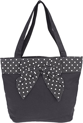 Küstenluder NYLAH Vintage POLKA DOTS Bow Ribbon TASCHE Shopper Rockabilly