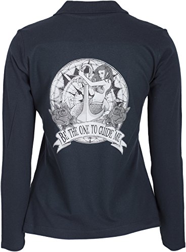 Küstenluder BE THE ONE TO GUIDE ME Mermaid Anker Sailor Langarm POLO-SHIRT Rock - 3