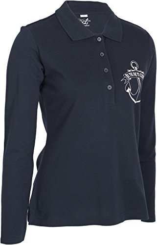 Küstenluder BE THE ONE TO GUIDE ME Mermaid Anker Sailor Langarm POLO-SHIRT Rock - 4