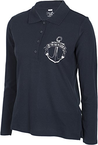 Küstenluder BE THE ONE TO GUIDE ME Mermaid Anker Sailor Langarm POLO-SHIRT Rock - 5