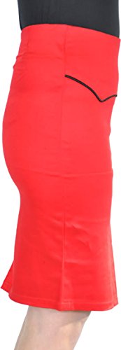 KÜSTENLUDER Bloody 50s PIN UP Pencil Skirt Rockabilly - 6