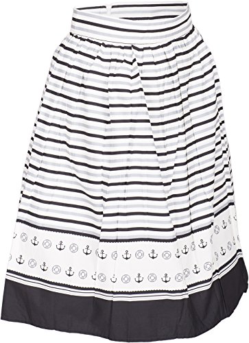 Küstenluder ROBBIN Sailor Streifen ANCHOR Anker Vintage SWING SKIRT Rock Rockab - 