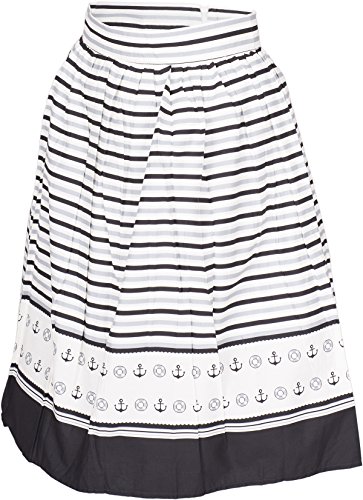 Küstenluder ROBBIN Sailor Streifen ANCHOR Anker Vintage SWING SKIRT Rock Rockab - 