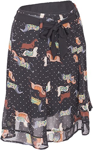 Küstenluder KARY Vintage ROCKING Horse Rauten Chiffon Ruffle Skirt ROCK Rockabi - 3