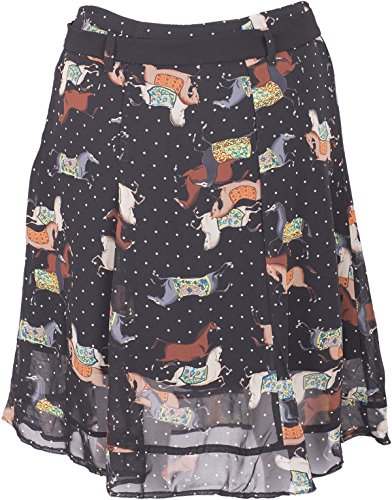 Küstenluder KARY Vintage ROCKING Horse Rauten Chiffon Ruffle Skirt ROCK Rockabi - 5