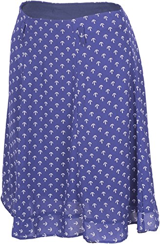 Küstenluder ISLA Sailor ANCHOR Anker Chiffon Ruffle Retro Skirt ROCK Rockabilly - 4