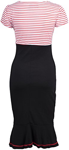 Küstenluder LARISSA Sailor STRIPED Streifen AHOY Pin Up DRESS Kleid Rockabilly - 