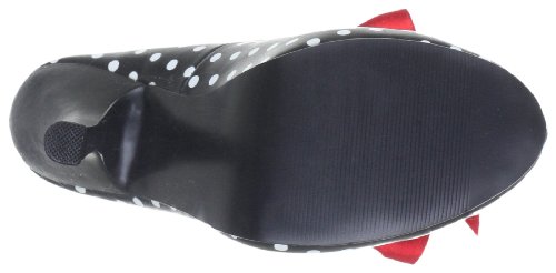 Pleaser PinUp Couture Vintage Schuhe Pumps, Schwarz / Polka Dots - 4