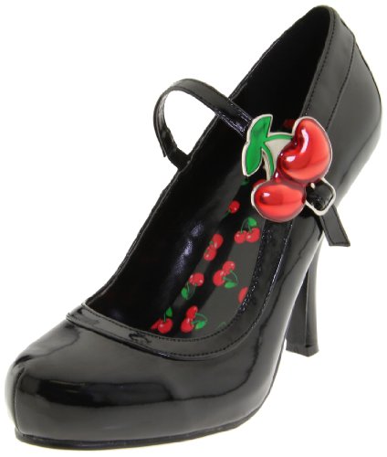 Pleaser Cutie Vintage Pumps, Schwarz