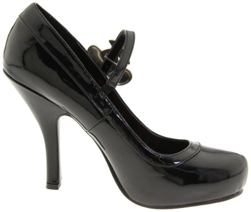 Pleaser Cutie Vintage Pumps, Schwarz - 6