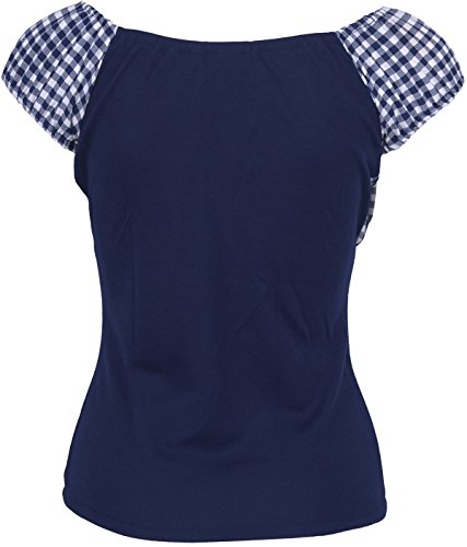 Küstenluder NEELY Gingham 50s Scot Pepita Retro BLUSE Shirt Rockabilly - 