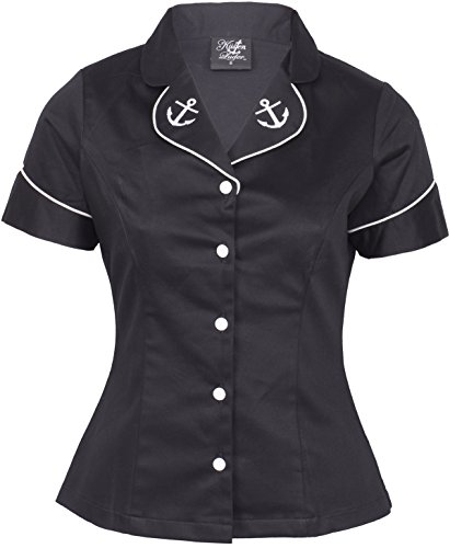 Küstenluder MARGY Sailor ANCHOR Anker Fifties Rodeo BLUSE Shirt Rockabilly