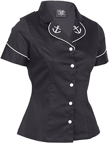 Küstenluder MARGY Sailor ANCHOR Anker Fifties Rodeo BLUSE Shirt Rockabilly - 