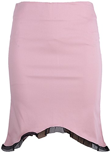 Edler PIN UP Pencil Skirt ROCK mit Ruffle Rockabilly