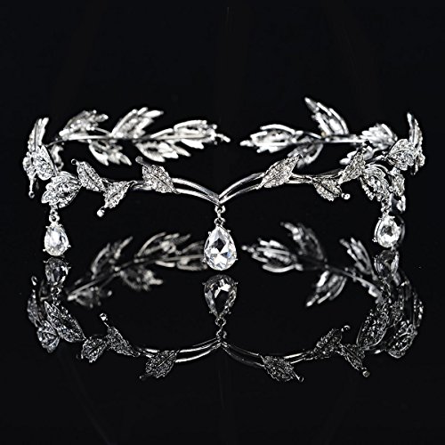 Pixnor Strass Crystal Bridal Tiara Hair Pin Hochzeitsparty - 2