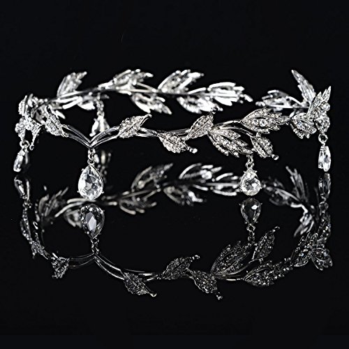 Pixnor Strass Crystal Bridal Tiara Hair Pin Hochzeitsparty - 3