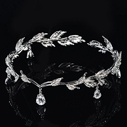 Pixnor Strass Crystal Bridal Tiara Hair Pin Hochzeitsparty - 4