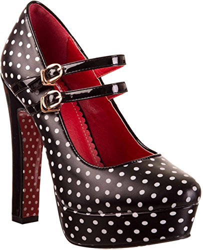 Dancing Days BILLY JOE Plateau POLKA DOTS Punkte Pin Up HIGH HEELS Rockabilly