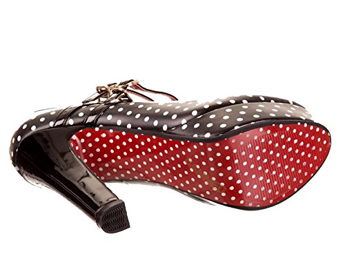 Dancing Days BILLY JOE Plateau POLKA DOTS Punkte Pin Up HIGH HEELS Rockabilly - 