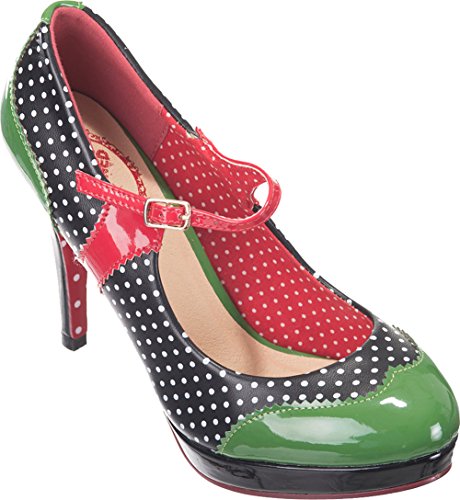 Dancing Days MARY JANE Polka Dots Riemchen HIGH HEELS Pumps Rockabilly