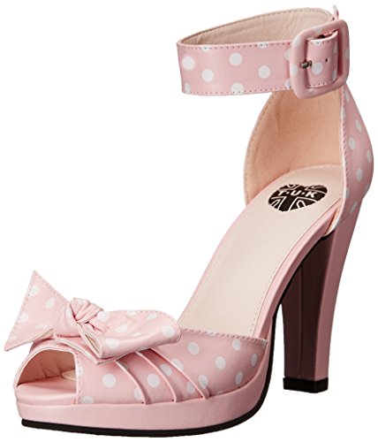 TUK STARLET Polka Dots ANKLE Riemchen BOW Pin Up HIGH HEELS Schuhe Rockabilly