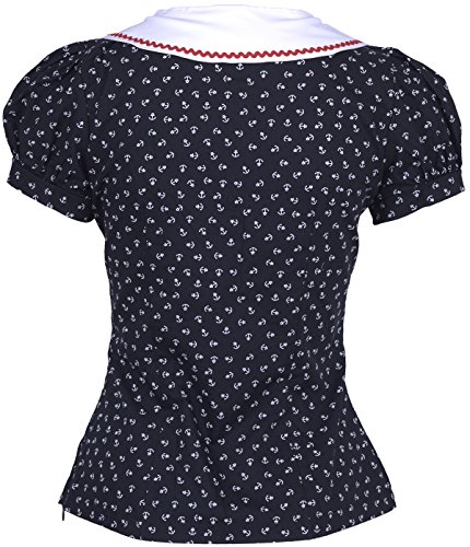 Küstenluder SUANNE Sailor Anchor ANKER Bubikragen Vintage BLUSE Rockabilly - 