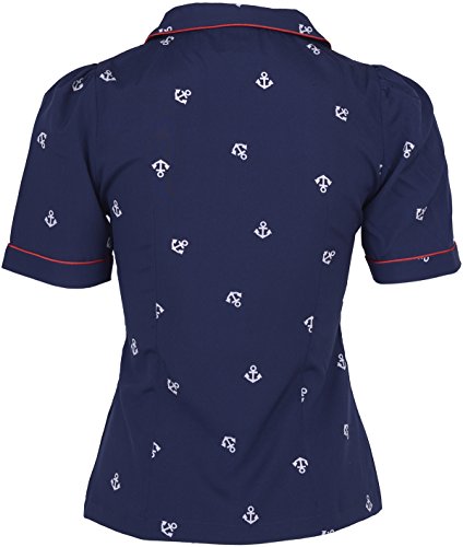 Küstenluder LOURA Sailor Anchor ANKER Bubikragen BLUSE Oberteil Rockabilly - 4