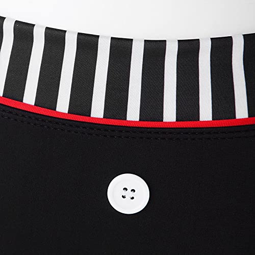 Booolavard® Vintage Push Up Bikini im Retro Rockabilly Style in schwarz/rot/weiß Größen S M L oder XL (S (34-36)) - 4