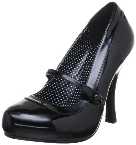 Pleaser PinUp Couture CUTIEPIE-02 Damen Pumps, Schwarz (Blk pat), EU 37 (UK 4) (US 7)