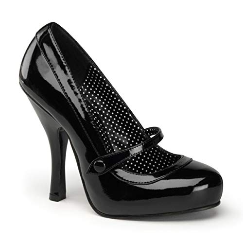Pleaser PinUp Couture CUTIEPIE-02 Damen Pumps, Schwarz (Blk pat), EU 37 (UK 4) (US 7) - 2