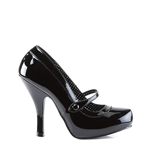 Pleaser PinUp Couture CUTIEPIE-02 Damen Pumps, Schwarz (Blk pat), EU 37 (UK 4) (US 7) - 5