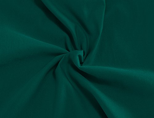 MUXXN Damen 1950's Retro Rundhals Kurzarm Abend Bleistift kleid Vintage Kleider Partikleid Business Kleid(M, Deep Green) -