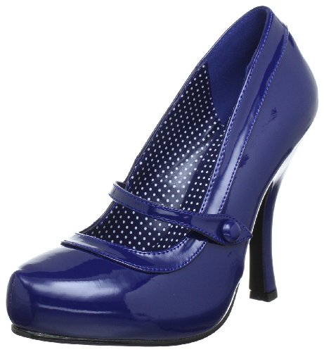 Pin Up Couture CUTIEPIE-02 Damen Pumps, Blau (Navy blue pat), EU 40 (UK 7) (US 10)