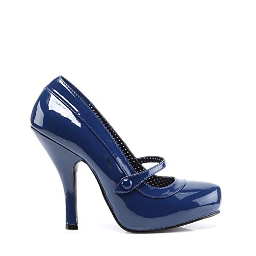 Pin Up Couture CUTIEPIE-02 Damen Pumps, Blau (Navy blue pat), EU 40 (UK 7) (US 10) - 5