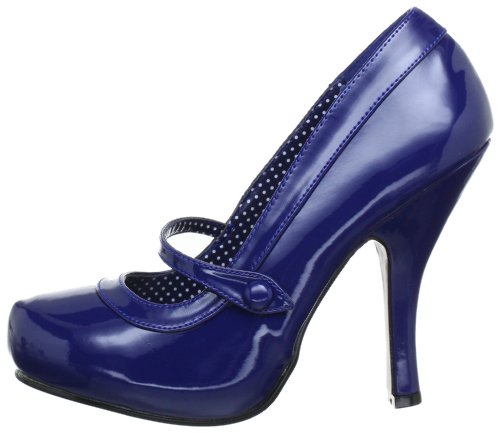 Pin Up Couture CUTIEPIE-02 Damen Pumps, Blau (Navy blue pat), EU 40 (UK 7) (US 10) - 7
