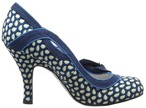 Ruby Shoo  Issy,  Damen Pumps , Blau - Blue (Blue Floral) - Größe: 40 EU ( 7 UK ) - 