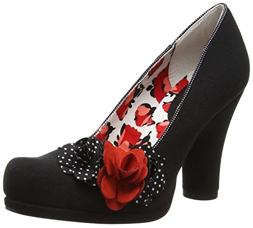 Ruby Shoo Eva, Damen Pumps, Schwarz (Black Spots), 39 EU (6 UK)