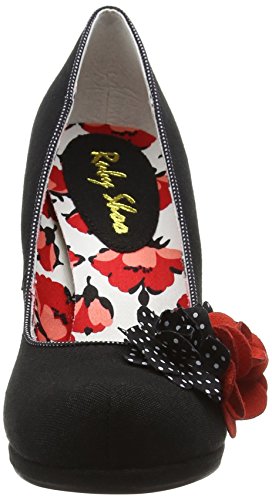 Ruby Shoo Eva, Damen Pumps, Schwarz (Black Spots), 39 EU (6 UK) - 