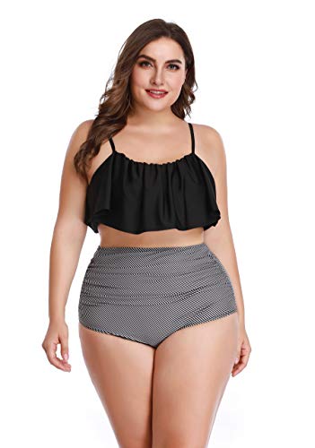Summer Mae Damen Bikini-Set mit Volant Vintage Badeanzug - 7