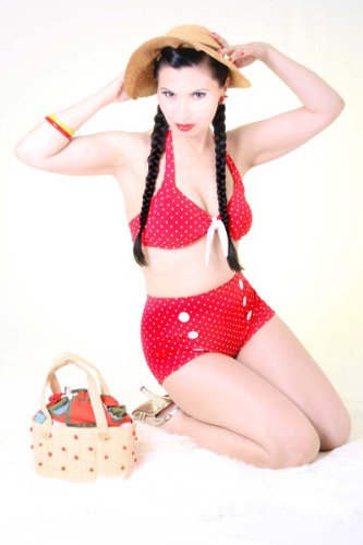 SugarShock Pin Up retro Polka Dots Bikini Rockabilly - 