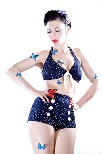 SugarShock Pin Up retro Polka Dots Bikini Rockabilly - 