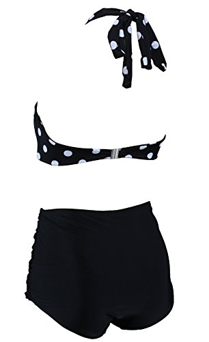 Aloha-Beachwear Damen Bikini A1072 Schwarz/Weiss Gr. 44 - 3