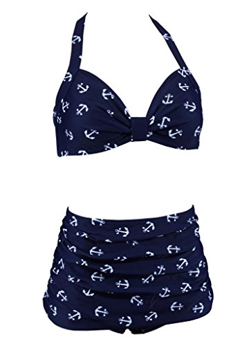 Aloha-Beachwear Damen Bikini A1009 Blau Gr. 36