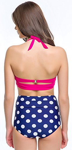 EasyMy Polka Two Piece Swimsuit Beachwear Bathing Suits - 