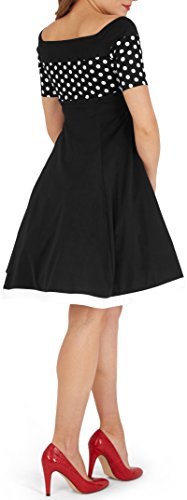 BlackButterfly ‚Penny‘ Vintage Polka-Dots Swingkleid - 3